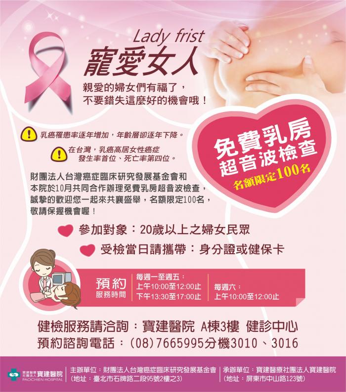 2018年09月健診中心之乳防超音波