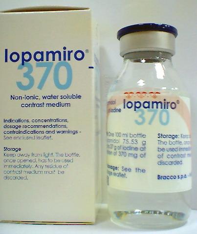 商品名:Iopamiro 370<br>中文名:倍明影370注射液