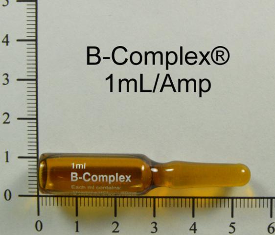 商品名:B-Complex Injection<br>中文名:複合維生素－Ｂ注射液 