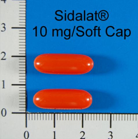 商品名:Sidalat Soft Cap 10mg<br>中文名:心達樂軟膠囊１０公絲