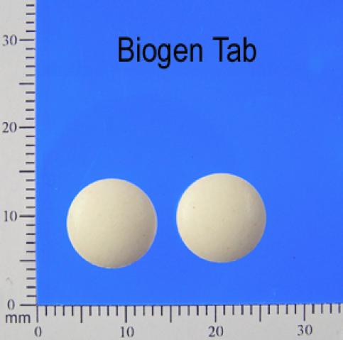 商品名:Biogen<br>中文名:保爾健錠