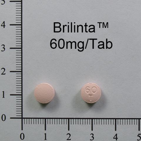 商品名:Brilinta Film-coated Tab 60 mg<br>中文名:百無凝膜衣錠60毫克