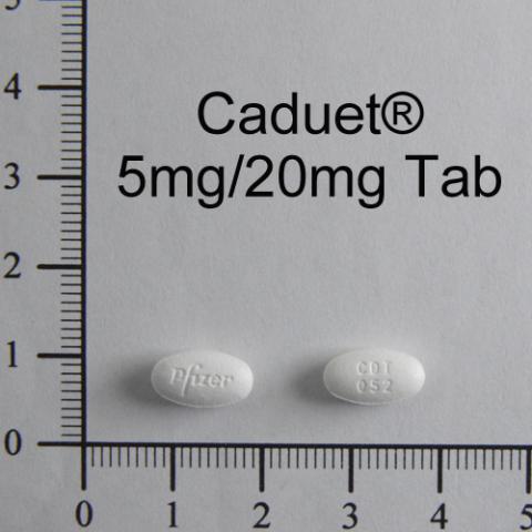 商品名:Caduet 5mg/20mg tablet <br>中文名:脂脈優5毫克/20毫克 