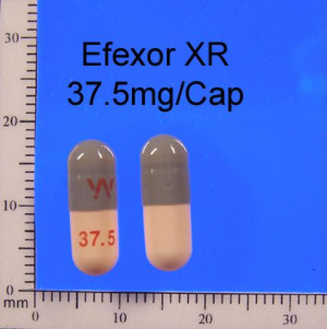 商品名:Efexor XR 37.5 Sustained-release Capsules<br>中文名:速悅持續性藥效膠囊37.5毫克