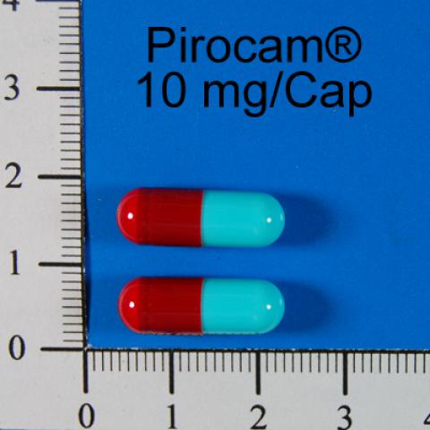 商品名:Pirocam cap 10mg<br>中文名:必得康膠囊
