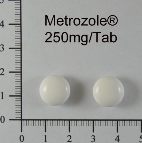 商品名:Metrozole<br>中文名:妳樂淨內服糖衣錠 