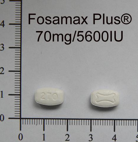 商品名:Fosamax Plus Tablets 70mg/5600 IU <br>中文名:福善美保骨錠