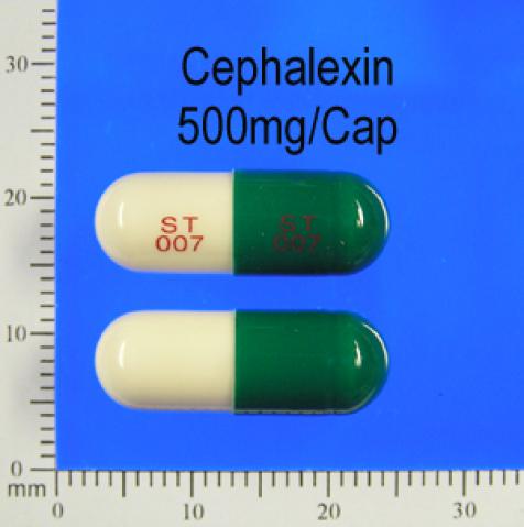 商品名:Cephalexin 500mg/Cap<br>中文名:賜福力欣膠囊