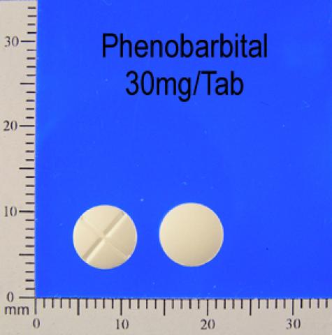 商品名:Phenobarbital Tab 30mg<br>中文名:苯巴比特魯錠