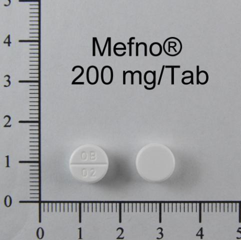 商品名:Mefno Tablet 200mg <br>中文名:美舒錠200毫克