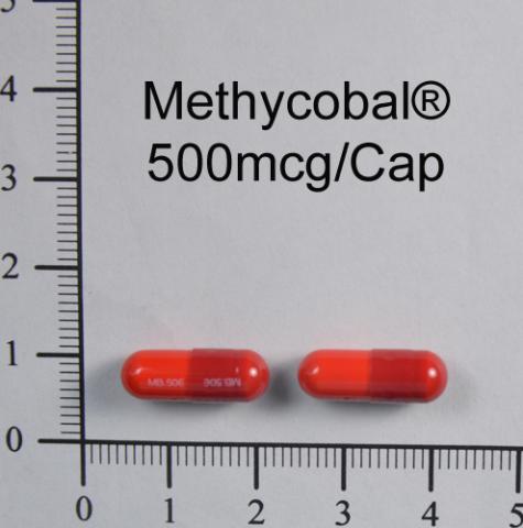 商品名:Methycobal Cap 500 mcg<br>中文名:彌可保膠囊500微公克
