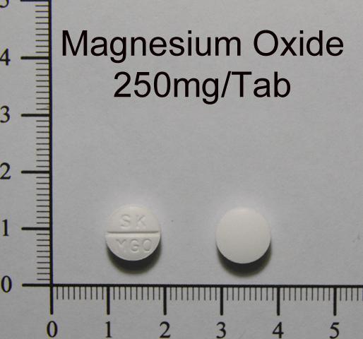 商品名:Magnesium Oxide<br>中文名:氧化鎂錠250毫克