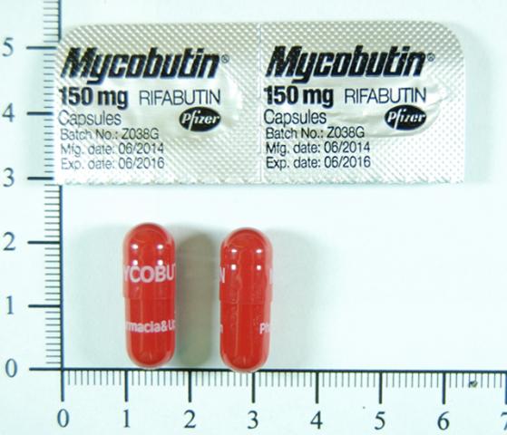 商品名:Mycobutin<br>中文名:淨核膠囊150毫克