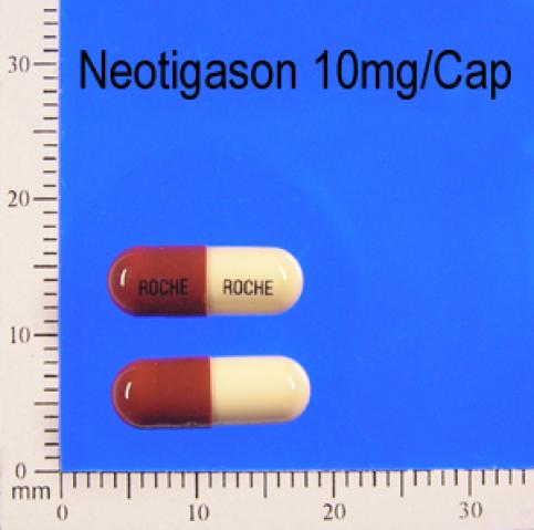 商品名:Neotigason<br>中文名:新定康癬膠囊10公絲