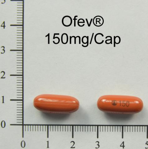 商品名:Ofev Soft Capsules 150mg <br>中文名:抑肺纖軟膠囊150毫克 
