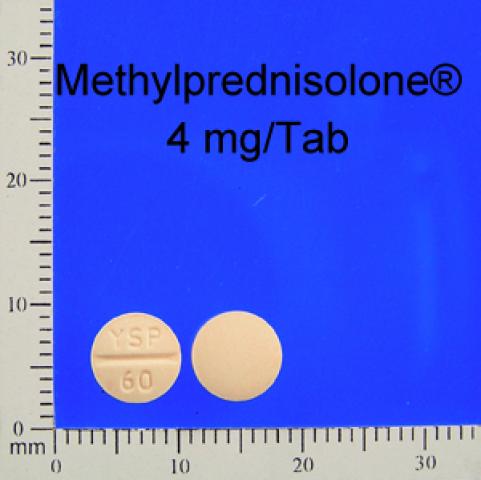 商品名:Methylprednisolone<br>中文名:永信甲基普立朗錠4毫克