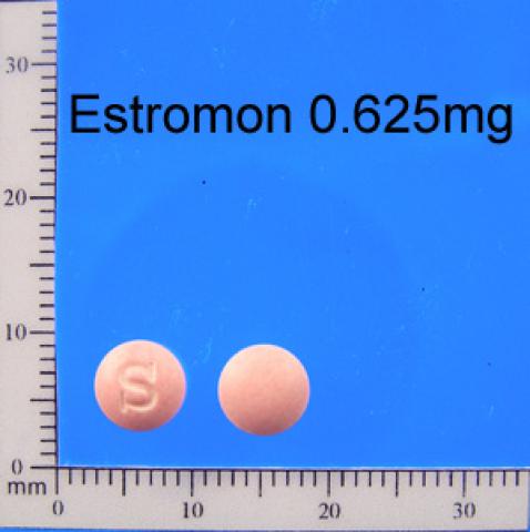 商品名:Estromon<br>中文名:伊使蒙膜衣錠0.625公絲