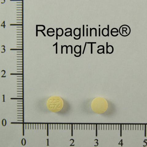 商品名:Repaglinide Tablets 1mg<br>中文名:柔醣錠1毫克