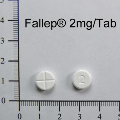商品名:Fallep Tablets 2mg <br>中文名:服爾眠錠2毫克 