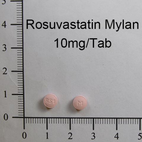 商品名:Rosuvastatin Mylan 10mg<br>中文名:邁舒平膜衣錠10毫克