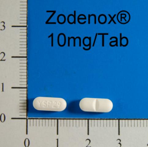商品名:Zodenox Tab 10mg<br>中文名:悠眠膜衣錠10 毫克