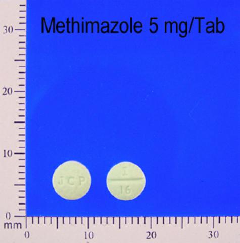 商品名:Methimazole<br>中文名:甲硫嗎唑錠5毫克