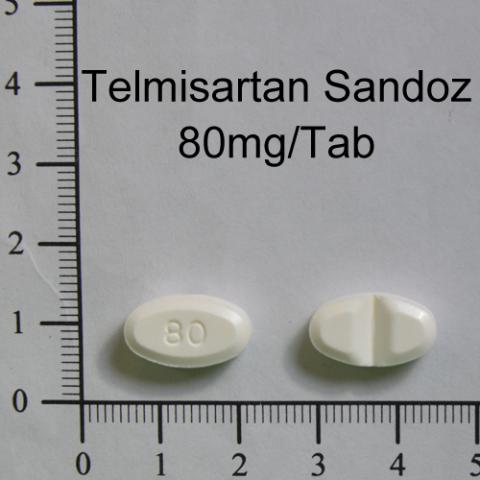 商品名:Telmisartan Sandoz Tablets 80mg<br>中文名:泰迷平山德士錠80毫克