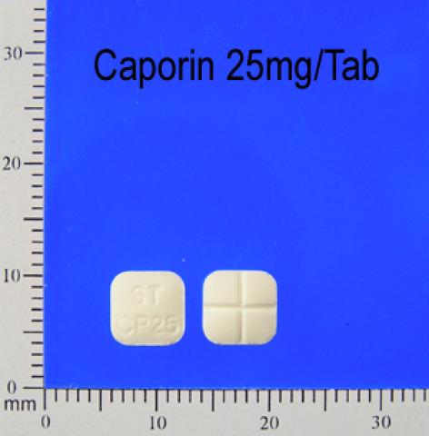 商品名:Ceporin<br>中文名:血樂平錠25毫克
