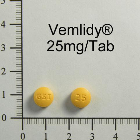 商品名:Vemlidy film-coated Tablets <br>中文名:韋立得膜衣錠 