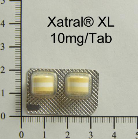 商品名:Xatral XL Tab 10mg<br>中文名:扎特持續性藥效錠