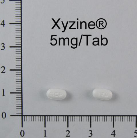 商品名:Xyzine F.C. Tablets 5mg<br>中文名:萊欣膜衣錠5毫克