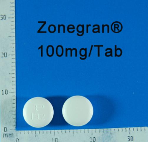 商品名:Zonegran Film-coated Tablets<br>中文名:佐能安膜衣錠100毫克